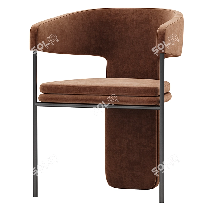 Modern Dining Chair Set Palazzo 3D model image 5