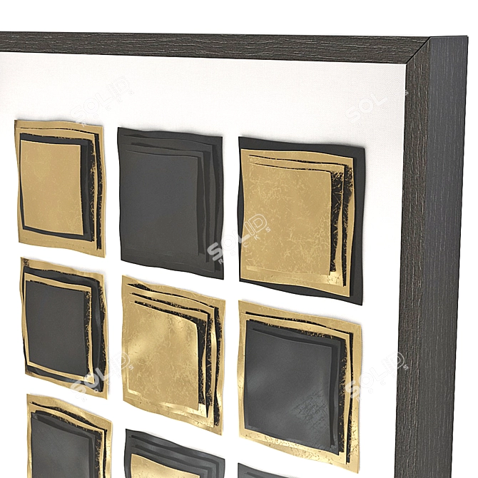 Elegant Fair Square Shadow Box 3D model image 3