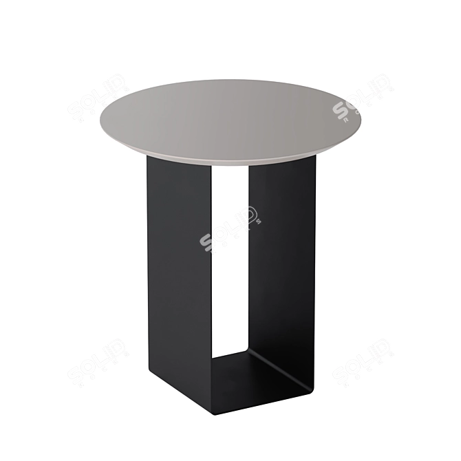 Sleek Reflex Bedside Table 3D model image 3