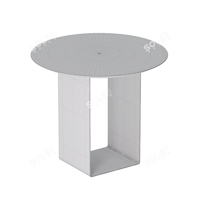 Sleek Reflex Bedside Table 3D model image 5