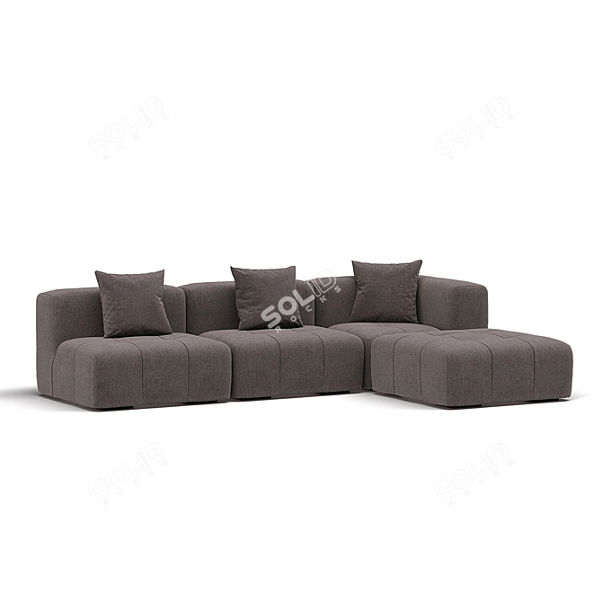 Bergen Modular Sofa Set 3D model image 2