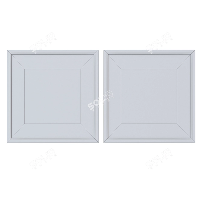 Multi Material Picture Frame Set 3D model image 2