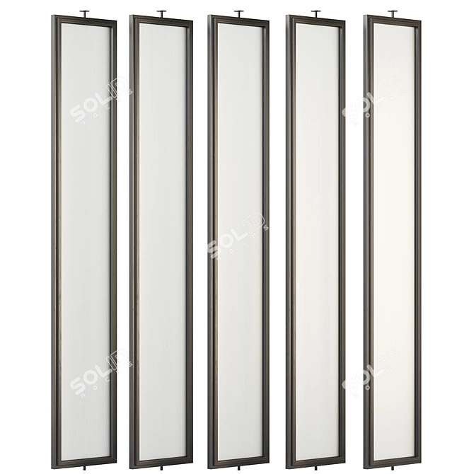 Elegant Space-Zoning Decorative Partitions 3D model image 1