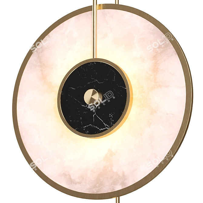 Elegant ALAN Wall Light Model 3D model image 2