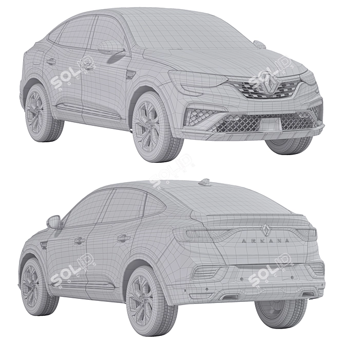 Renault Arkana 3D Model Archive 3D model image 3