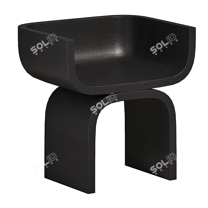 Modern Resin Chair by Poggiolli 3D model image 4