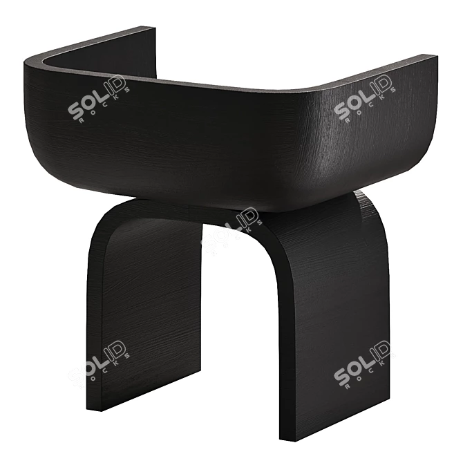 Modern Resin Chair by Poggiolli 3D model image 5