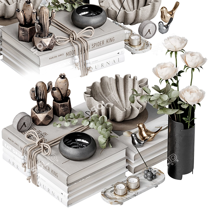 Decorative Objects Set 52 3D model image 1