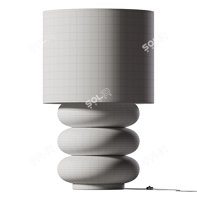 Vintage Style Table Lamp 3D model image 2