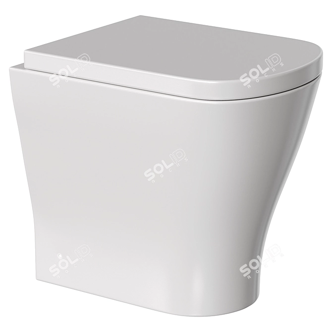 Marseille Back to Wall Toilet 3D model image 1