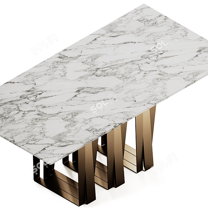 Eforma Narciso Dining Table Set 3D model image 2