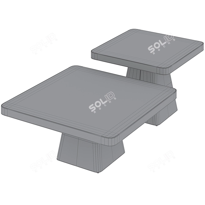 Minimalist Coffee Table Miler Design 3D model image 5