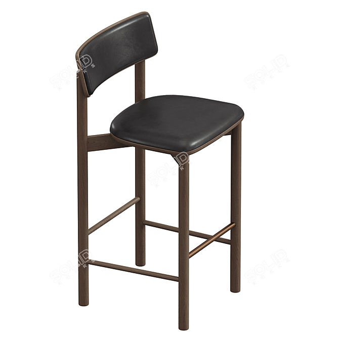 Modern Sadove Barstool: Sleek Design 3D model image 2