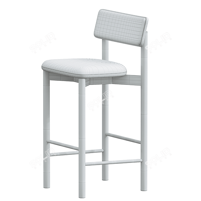 Modern Sadove Barstool: Sleek Design 3D model image 3