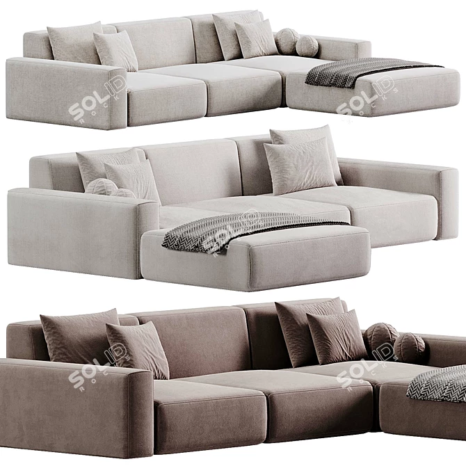 Weilai Concept Lynnbrook Sofa 3D model image 1