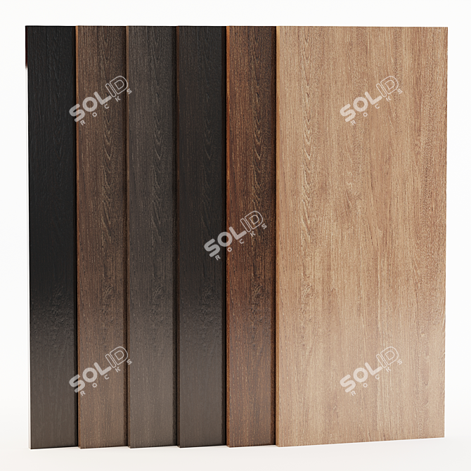 Texture Collection: 6 Color Wood 3D model image 1