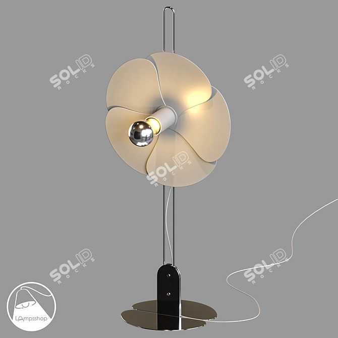 Modern Breeze Mini Table Lamp 3D model image 1