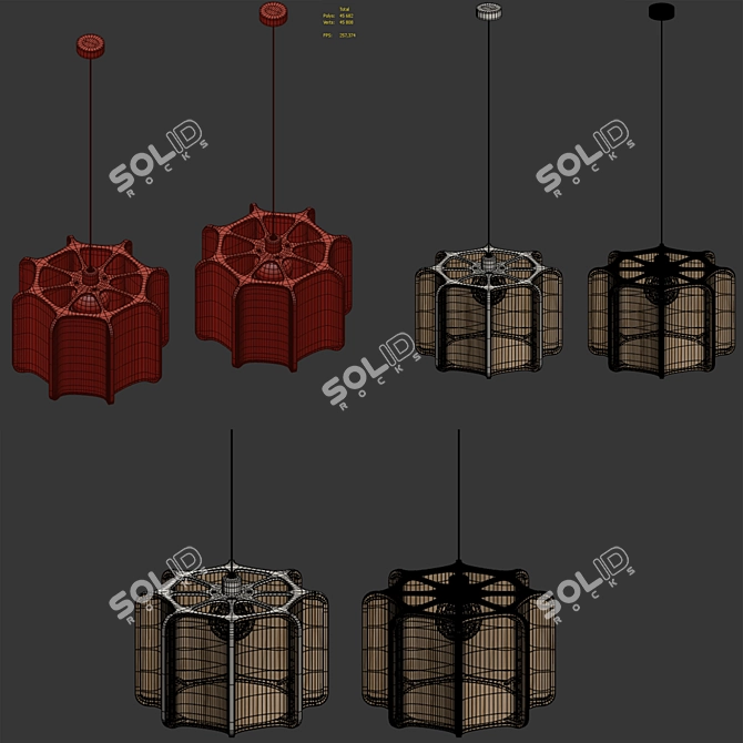 KACTOS Chandelier by LZF 3D model image 6