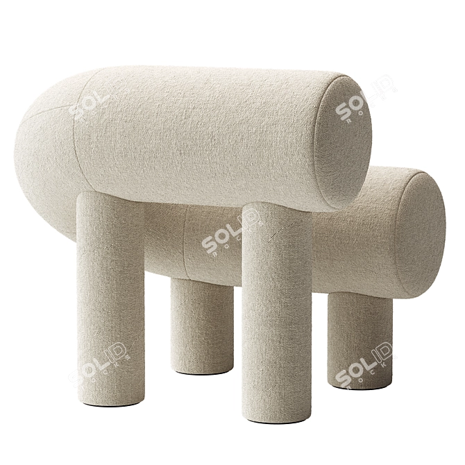 Sleek Modern Armchair Design UMI 3D model image 4