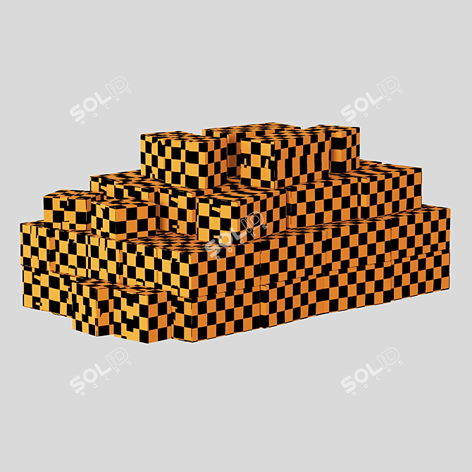 High-Resolution Textured Polygon Box 3D model image 7