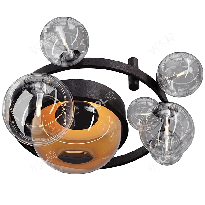 Stylish Iona Core Ceiling Lamp 3D model image 3