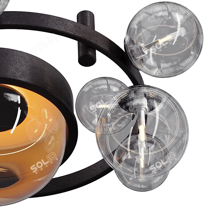 Stylish Iona Core Ceiling Lamp 3D model image 5