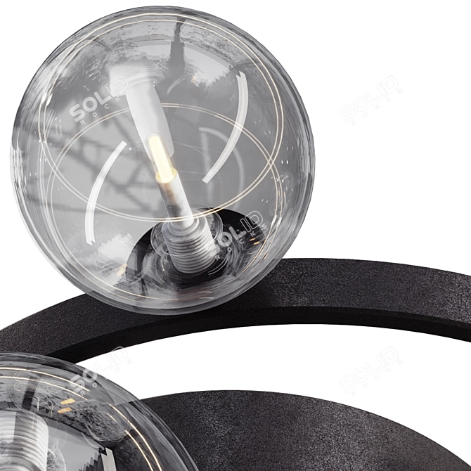 Stylish Iona Core Ceiling Lamp 3D model image 6