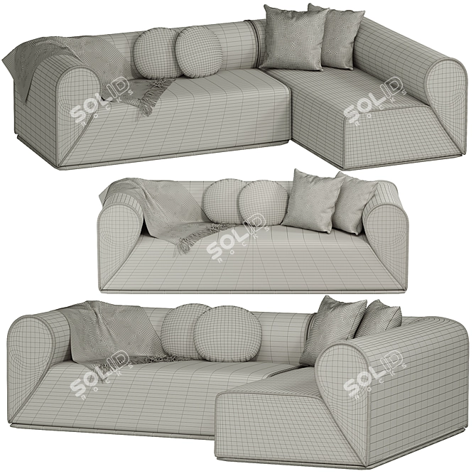 Modern Heartbreaker Sofa: 2017 Edition 3D model image 5