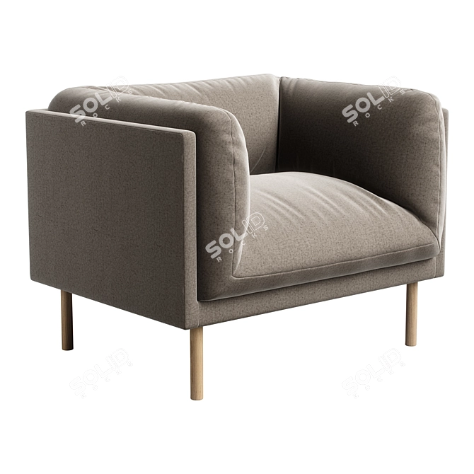 Bolia Paste Armchair Modern Design 3D model image 3