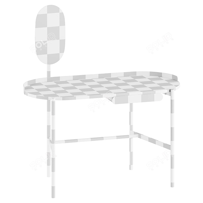 Elegant Vanity Table by Calligaris 3D model image 1