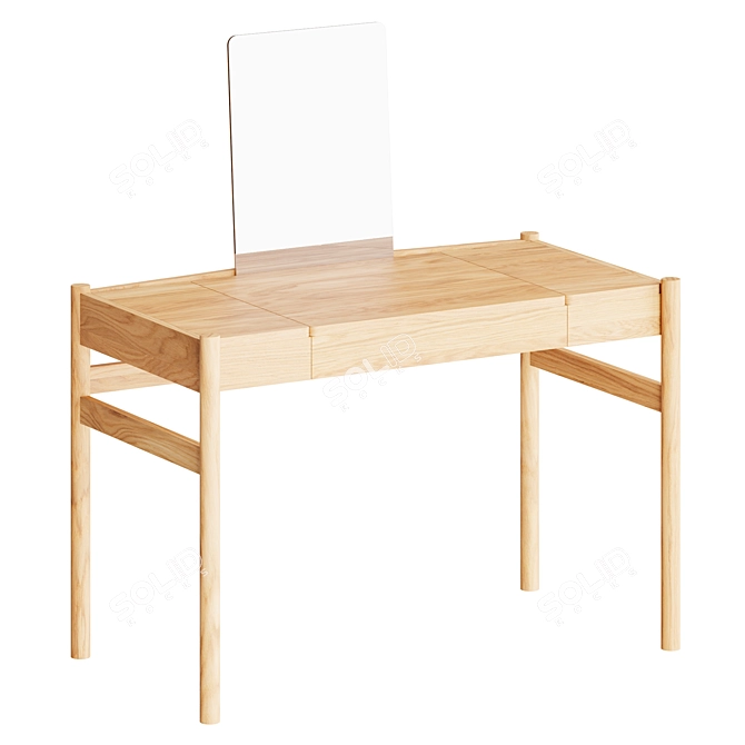 Elegant Vanity Table Set 3D model image 3