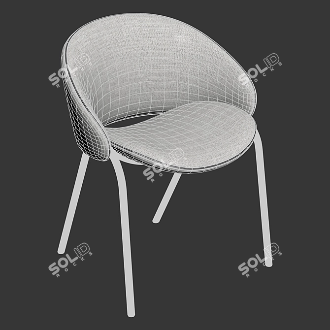 Seamless Textured Chair Model 3D model image 4