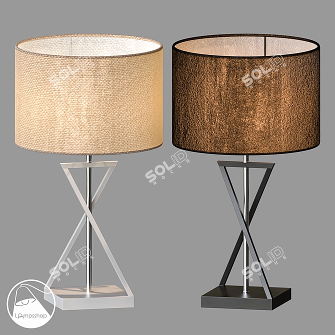 Contemporary Table Lamp RUTA 3D model image 1