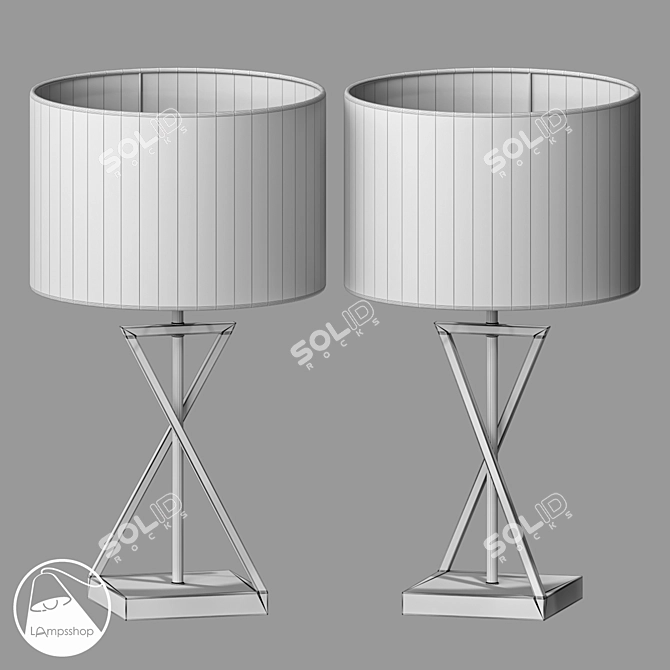 Contemporary Table Lamp RUTA 3D model image 2