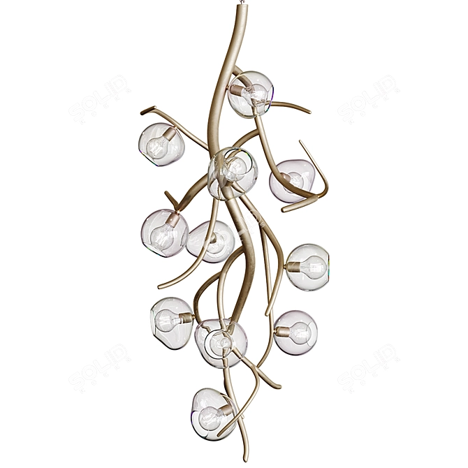 ERVA Suspension Light Fixture 3D model image 1