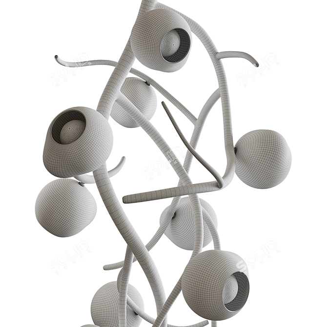 ERVA Suspension Light Fixture 3D model image 5