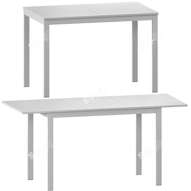 Hoff Sliding Dining Slide Table 3D model image 1