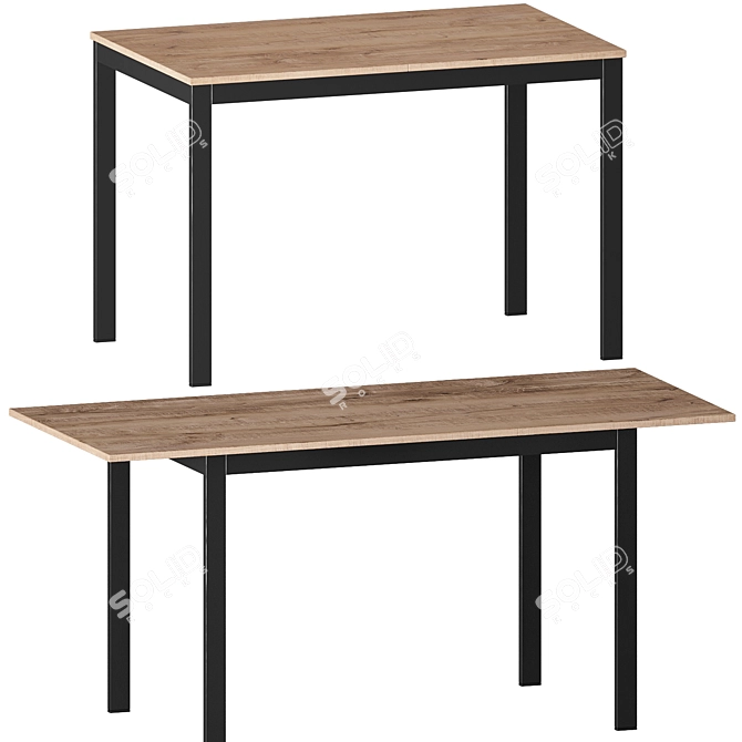 Hoff Sliding Dining Slide Table 3D model image 2