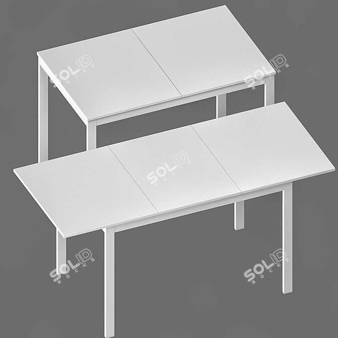 Hoff Sliding Dining Slide Table 3D model image 3