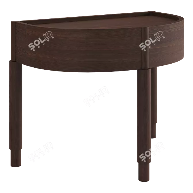 Modern PBR Bedside Table【16K Polygons】 3D model image 1