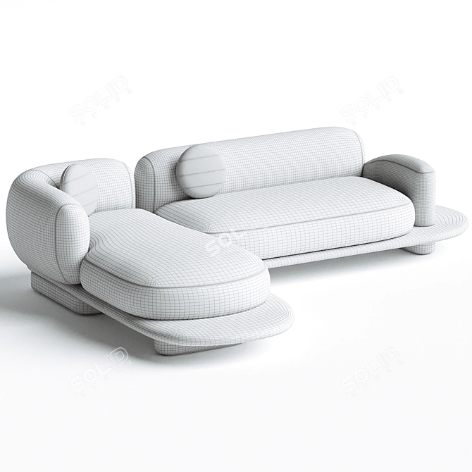 Elegant Busnelli Grumetto Sofa Set 3D model image 3