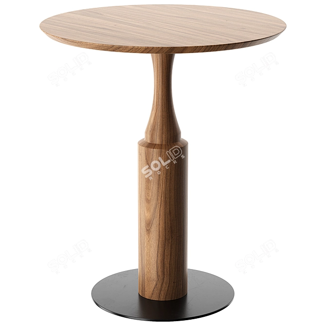 Modern Twirl Bar Table Showcase 3D model image 1