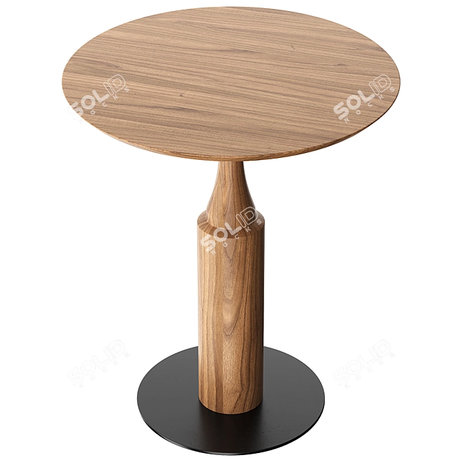 Modern Twirl Bar Table Showcase 3D model image 3