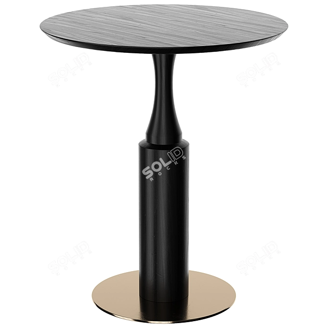 Modern Twirl Bar Table Showcase 3D model image 4