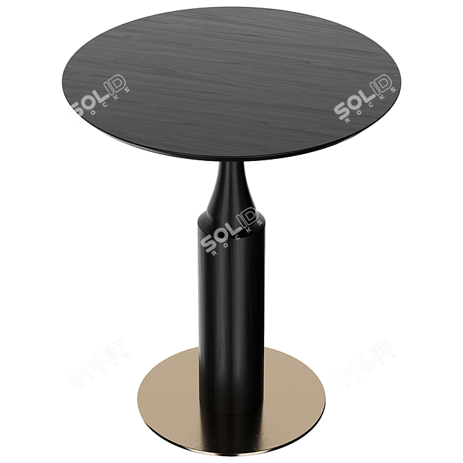 Modern Twirl Bar Table Showcase 3D model image 5