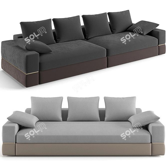Luxence Maxime Luxury Sofa 3D model image 1