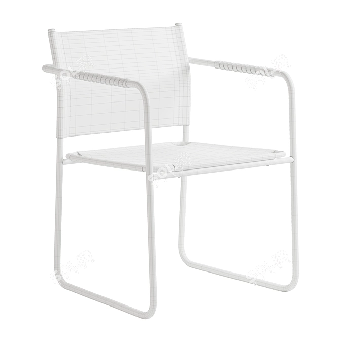 Modern Metal Amiral Chair 3D model image 4