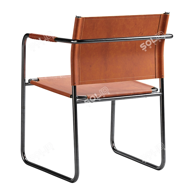 Modern Metal Amiral Chair 3D model image 5