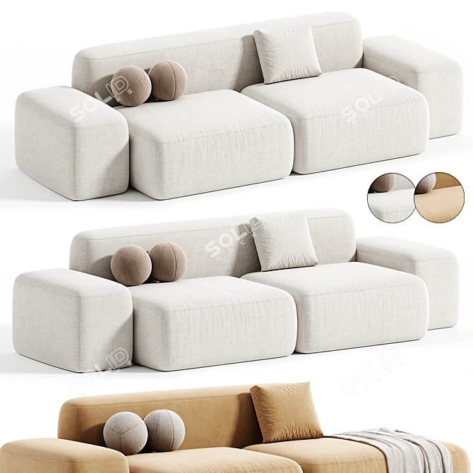 Modern Cupen Sofa 2015 Edition 3D model image 2