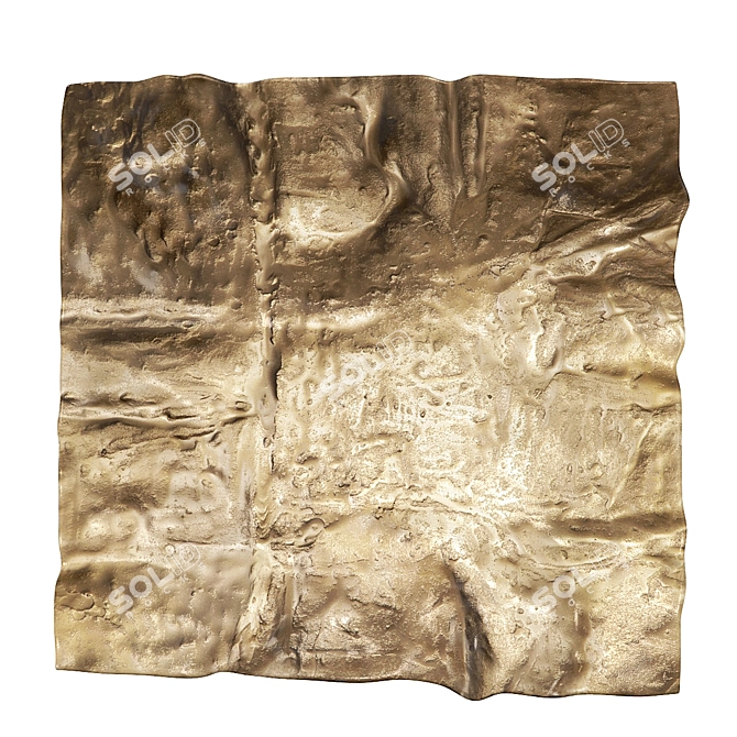 Archive Brass Metal Wall Decor 3D model image 1